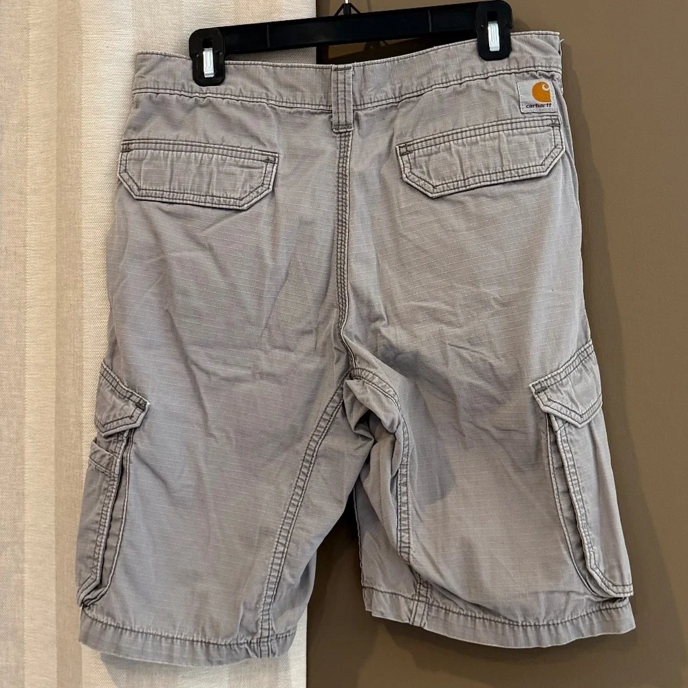 Carhartt Men's Relaxed Fit Tan Cotton Cargo Shorts, Size 31